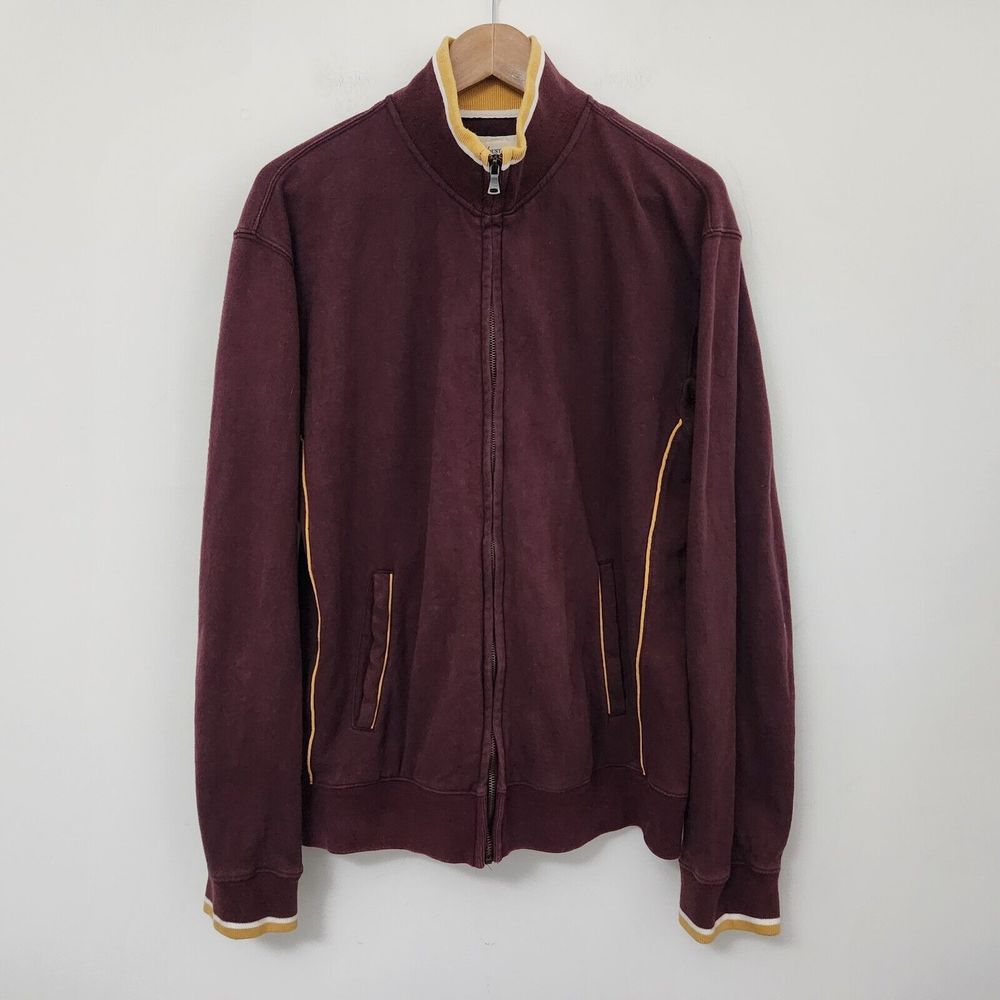 INDUSTRIAL EXCHANGE Women's Burgundy Full Zip Long Sleeve Sweatshirt Size L